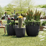 U_Style Lightweight Matte Textured MGO Flower Pot Set of 3