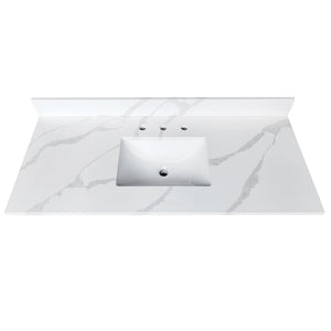 49-Inch Quartz Bathroom Vanity Top