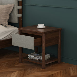 Modern King Bed Frame Set with 2 Nightstands