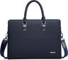 Genuine Leather Business Briefcase 15.6 Inch Laptop Bag Multi Compartment
