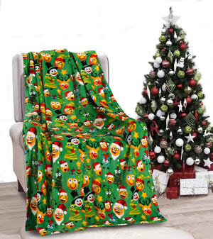 Faith, Hope, Love Home Decor Autumn Harvest Fall Collection Festive And Cuddly Holiday Microplush Throw Blanket