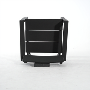 Black HDPE Outdoor & Garden Armchairs with Modernist Design
