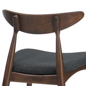 Retro Dining Chairs With Ergonomic Back (Set of 2)