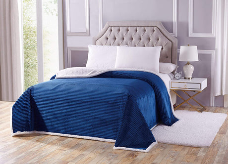 Home-essentials-corduroy-sherpa-blanket-Blankets