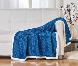 Decor&More HomeEssentials Ultra Lush Heavy Sherpa Throw Blanket (50" x 60")