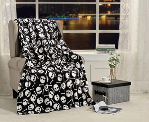 Happy Halloween Microplush Throw Blanket (50 X 60 Inch) - Pumpkins