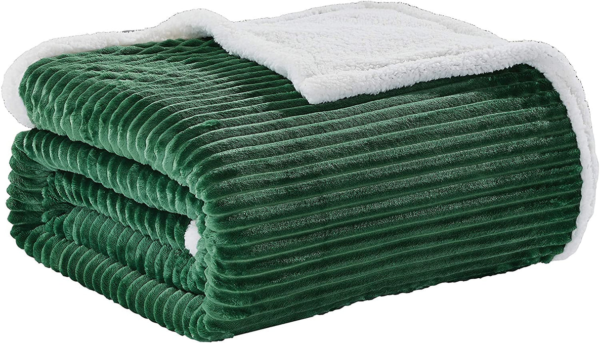 Home essentials corduroy sherpa blanket