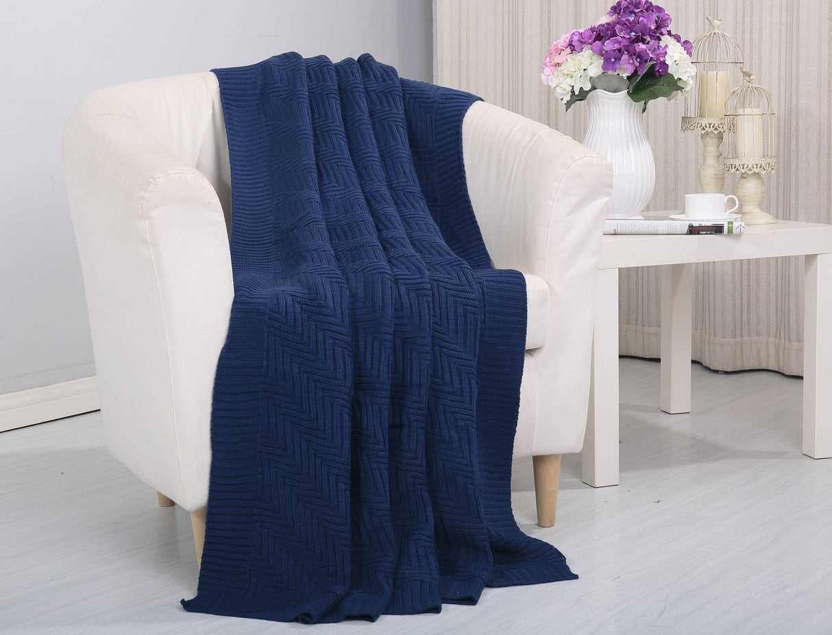 Faith, Hope, Love Home Decor Soft Piet Touch Classic Woven Knitted Throw Blanket