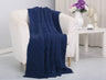 Faith, Hope, Love Home Decor Soft Piet Touch Classic Woven Knitted Throw Blanket