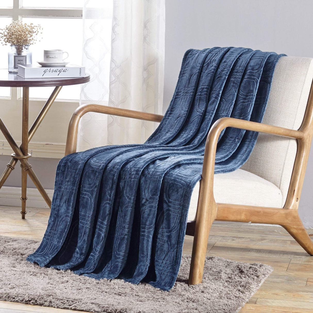 Faith, Hope, Love Home Decor Mariposa Embossed Ultra Lush Throw Blanket