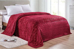 Ultra Plush by Decor&More Amrani Chevron Arrow Jacquard Microplush Blanket