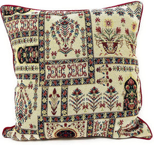 DaDa Bedding Set of 4 Pieces - Floral Garden Botanical Tapestry Throw Pillow Covers Bundle Pack - 16" x 16"