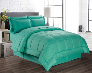 Decor&More Home Essentials 8 Piece Embossed Vine Bed in a Bag