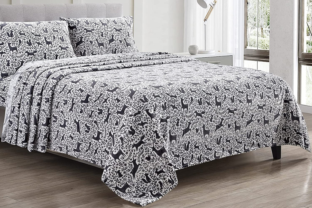 Decor&More Luxury Elegance Extra Soft Velvet Touch Microplush Sheet Set
