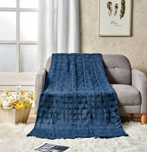 Ultra Plush by Decor&More Amrani Chevron Arrow Jacquard Microplush Blanket