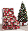 Festive holiday microplush throw blanket (50" x 60")