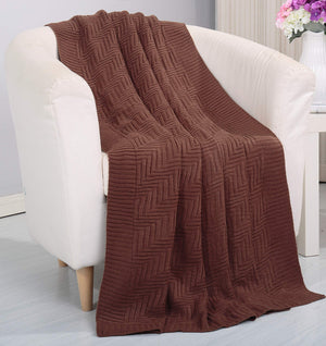 Faith, Hope, Love Home Decor Soft Piet Touch Classic Woven Knitted Throw Blanket