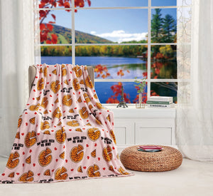 Decor&More Summertime Fun by Decor&More Extra Soft Throw Blanket (50 x 60) - Pizza My Heart