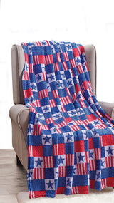 American pride collection microplush throw blanket (50" x 60")