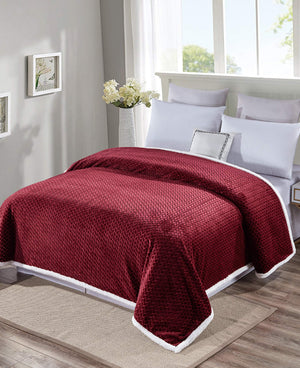 Faith, Hope, Love Home Décor Home Essentials Braided Sherpa Blanket