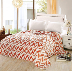 Decor&More Ultra Lush Microplush Chevron Shock Wave Microplush Blanket