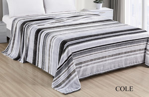 Faith, Hope, Love Home Decor Cole Queen-King Size Plush Blanket - Soft And Cozy Grey Blanket