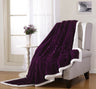 Decor&More Home Essentials Corduroy Sherpa Blanket (Multiple Size Options)