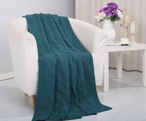Faith, Hope, Love Home Decor Soft Piet Touch Classic Woven Knitted Throw Blanket