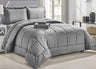 Home essentials  8 piece embossed stripe bed in a bag
