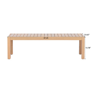 5 Piece Acacia Wood Outdoor Sofa Set with Rope-Woven Chairs