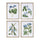 Wood-framed-floral-print-(set-of-4)-Wall-Art