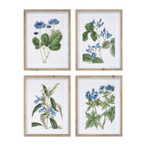 Wood-framed-floral-print-(set-of-4)-Wall-Art