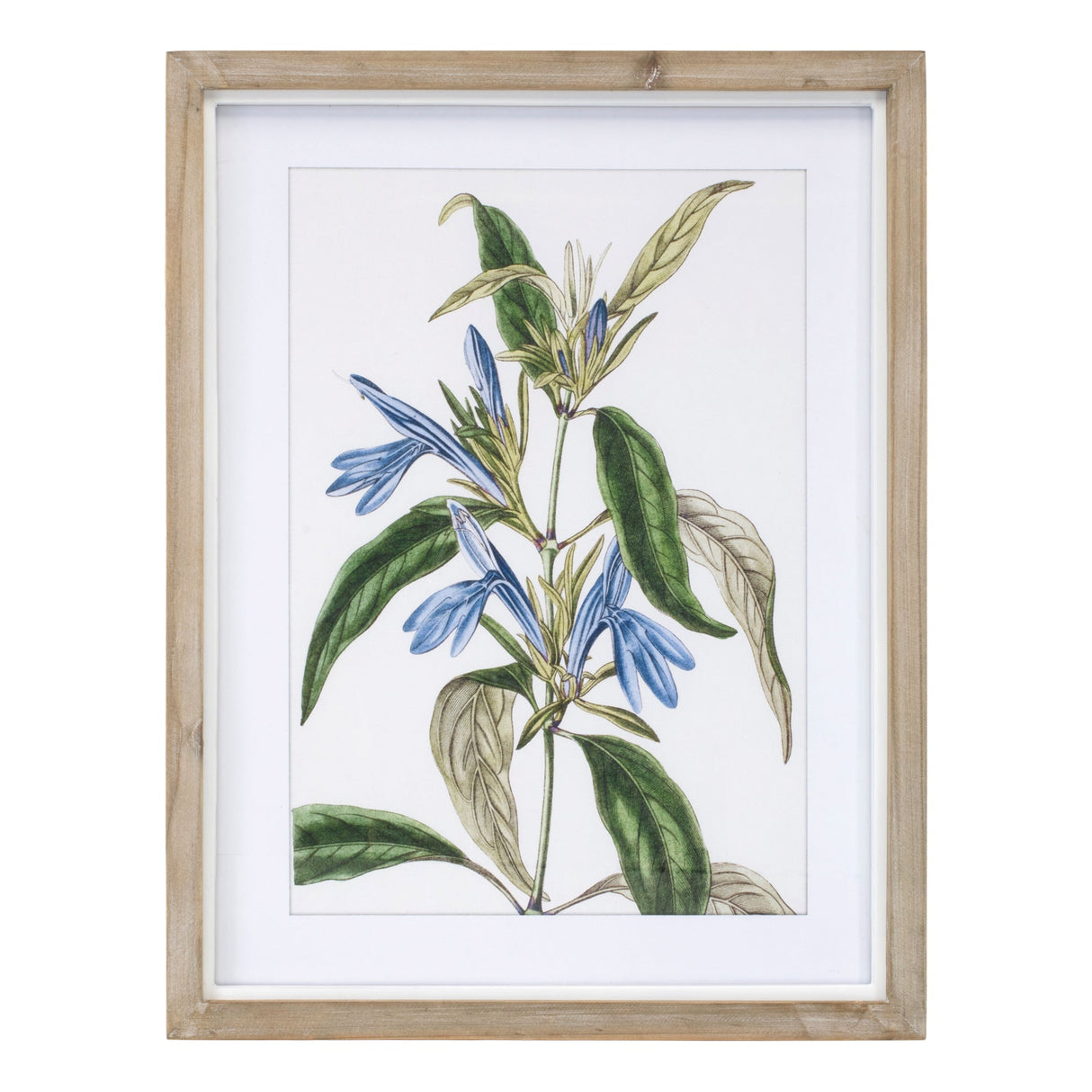 Wood Framed Floral Print (Set of 4)