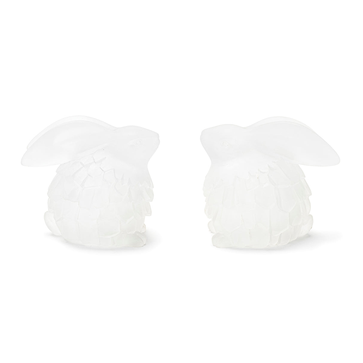 Frosted bunny figurine (set of 4)