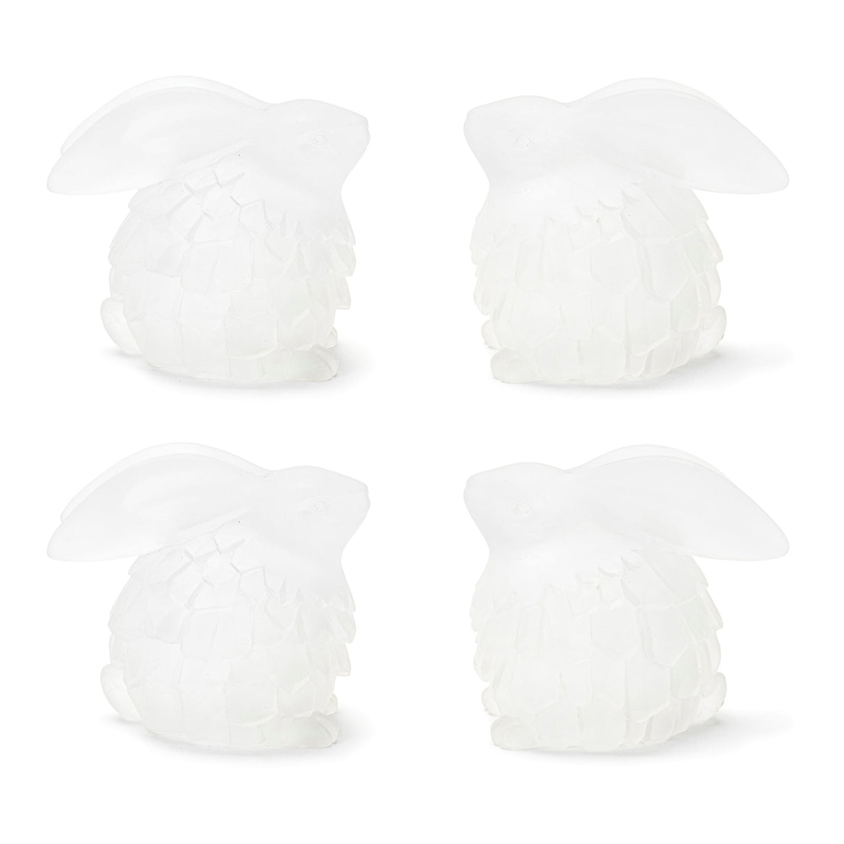 Frosted Bunny Figurine (Set of 4)