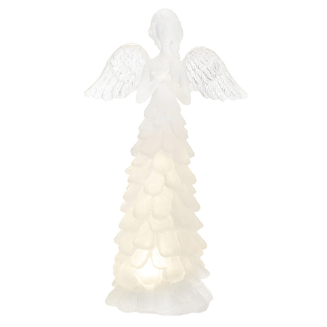 Led frosted angel figurine (set of 4)
