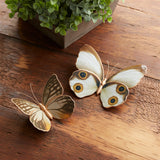 Amber butterfly and moth shelf sitter (set of 2)