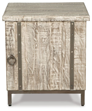 Laddford - Accent Cabinet - Shelf - Whitewash