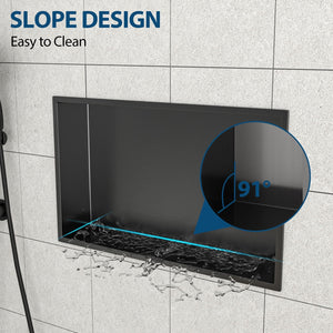 Stainless Steel Shower Niche With Seamless Design For Bathroom Storage