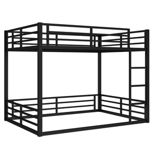 Metal Queen Over Queen Bunk Bed for Teens and Adults