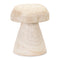 Wood mushroom stool 12.5"h