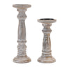 Washed-mango-wood-candle-holder-(set-of-2)-Candle-Holders