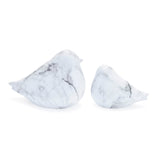 Marble-design-bird-shelf-sitter-(set-of-2)-Decorative-Objects