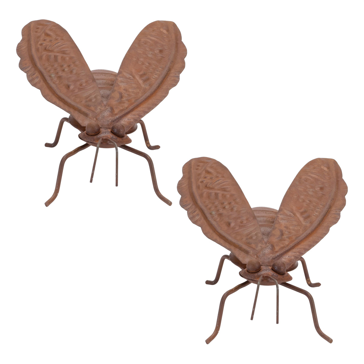 Iron bumble bee garden accent (set of 2)