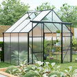 8x6ft-black-double-door-polycarbonate-greenhouse-raised-base-and-anchor-aluminum-for-all-seasons-greenhouses