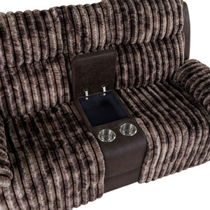 Bruni - Console Reclining Loveseat With Manual Recline