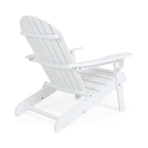 Zenithia - Outdoor Foldable Adirondack Chair With 2 Cup Holders