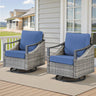 Outdoor Swivel Rocking Glider Chairs Set of 2
