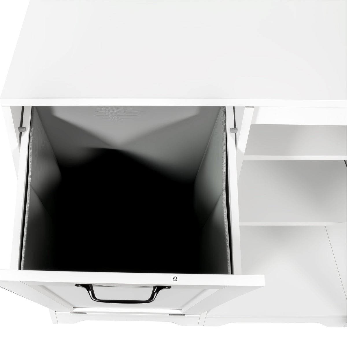 Laundry Cabinet with Tilt-Out Hamper