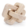 Oak wood square link decor (set of 3)
